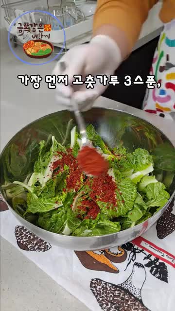 봄동 겉절이 재료 소개