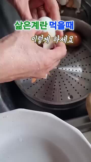 삶은 계란을 볼 때 기억할 핵심