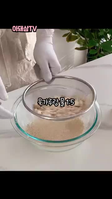 재료와 준비 묵가루·물·기본 양념