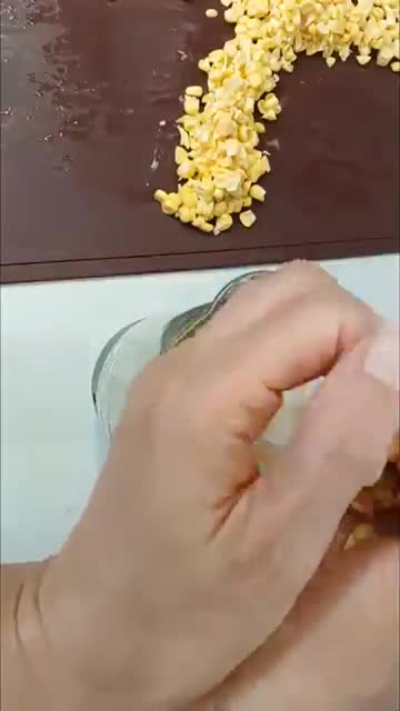 초당옥수수 손질과 갈기